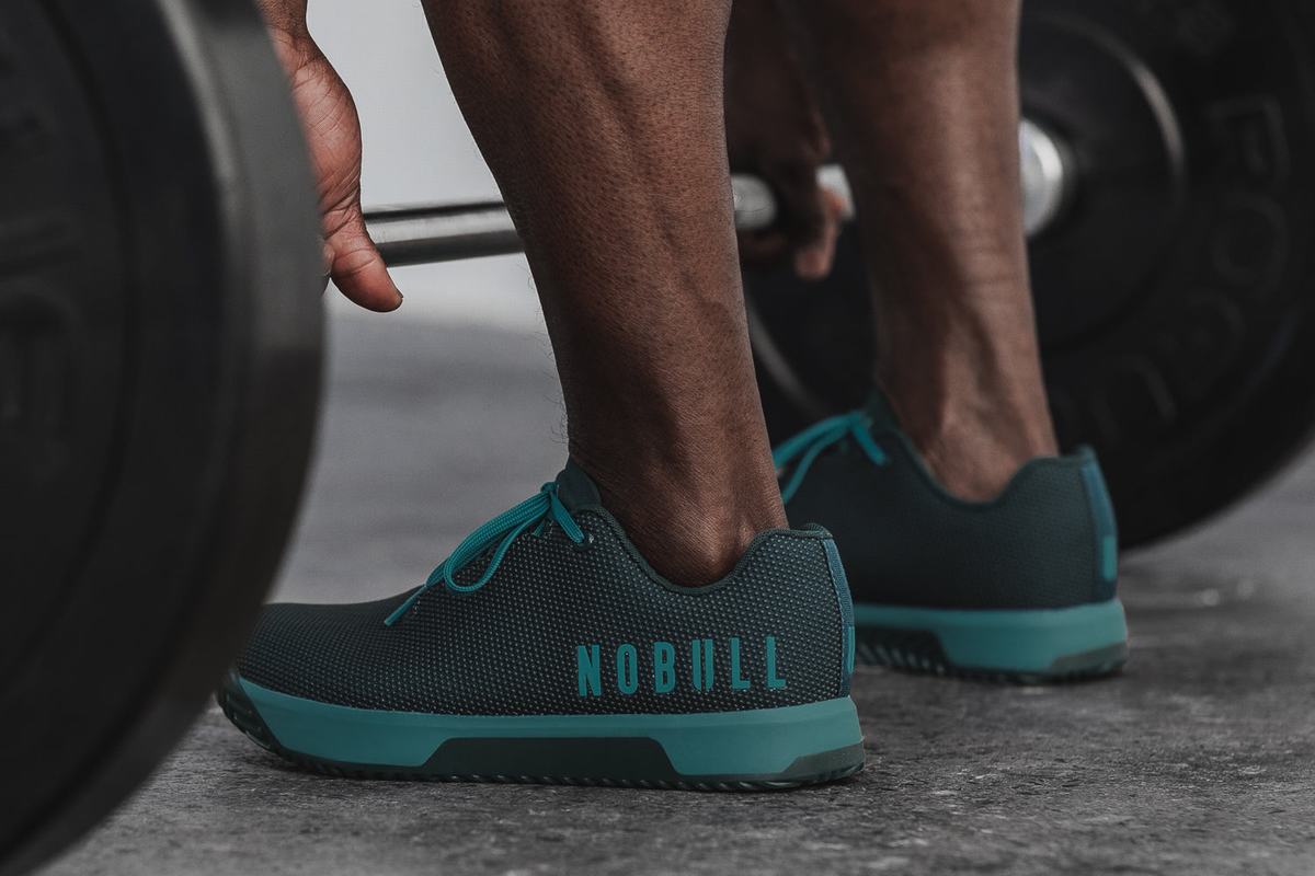 Nobull Superfabric Men's Trainers Deep Turquoise | Australia (VS4967)